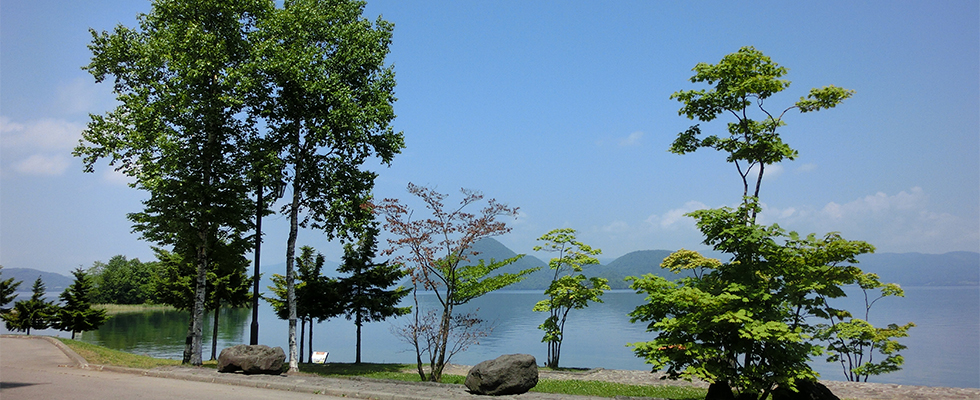 洞爺湖の公園